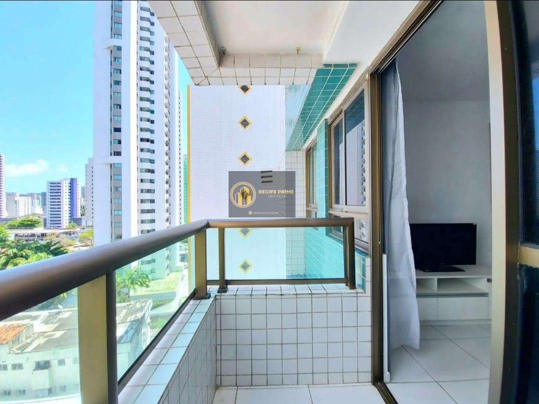 Flat Mobiliado com 65m2 com 2 quartos, 1 suíte, 1 vaga garagem, para locação em Recife, Boa Viagem